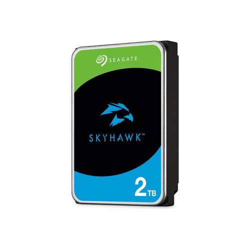 Seagate SkyHawk ST2000VX017 - Disque dur - 2 To - interne - 3.5" - SATA 6Gb/s - mémoire tampon : 256 Mo - avec 3 ans de Seagate Rescue Data Recovery