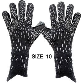 Gants De Gardien De But De Football Pour Enfants Et Adultes,Gants De Football Avec Poignée De Bain,Taille 6,7,8,9/10 - Type Black 10 #A