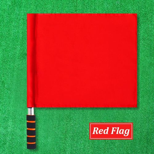 Sensation D'arbitre De Football Professionnelle,Jeu Équitable,Match De Sport,Lin,Drapeaux Étanches,Équipement D'arbitre De Jeu - Type Red
