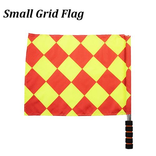 Sensation D'arbitre De Football Professionnelle,Jeu Équitable,Match De Sport,Lin,Drapeaux Étanches,Équipement D'arbitre De Jeu - Type Small Grid #A
