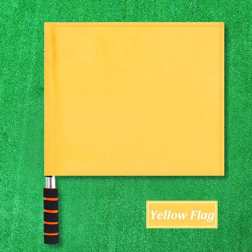 Sensation D'arbitre De Football Professionnelle,Jeu Équitable,Match De Sport,Lin,Drapeaux Étanches,Équipement D'arbitre De Jeu - Type Yellow