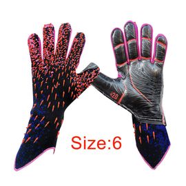 Gants De Gardien De But De Football En Latex Épais,Gants Professionnels Pour Adultes,Entraînement Sportif Et Match De Football Pour Les Jeunes - Type Red 6 #A