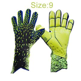 Gants De Gardien De But De Football En Latex Épais,Gants Professionnels Pour Adultes,Entraînement Sportif Et Match De Football Pour Les Jeunes - Type Green 9 #A