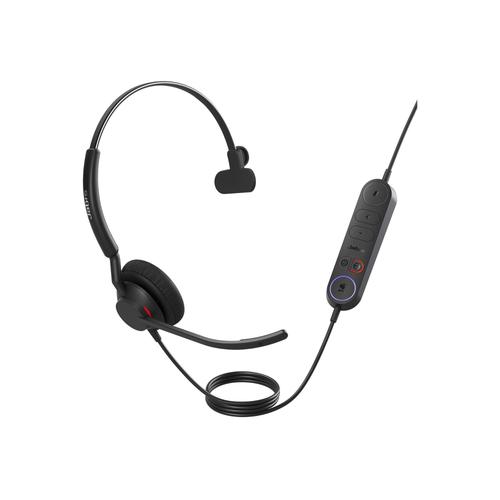 Jabra Engage 40 Mono - Micro-casque - sur-oreille - filaire - USB-A - isolation acoustique - Optimisé pour Microsoft Teams