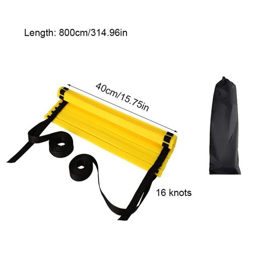 Échelle D'Agilité - Tapis D'Entraînement Portable 450 Cm - Pour Football, Fitness - Antidérapant - 9