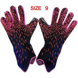 Gants De Gardien De But De Football Pour Adultes,Gants De Football,Gants De Football,Poignée De Bain,Taille 6,7,8,9/10 - Type Red-9
