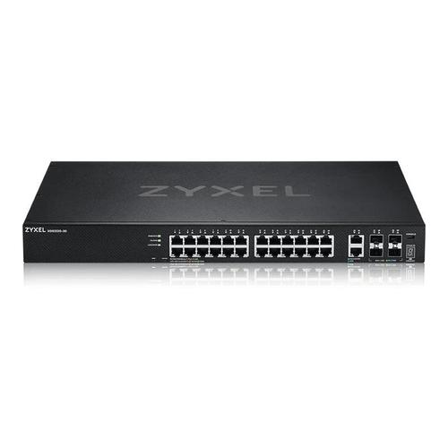 Zyxel XGS2220 Series XGS2220-30 - Commutateur - accès L3, NebulaFLEX Cloud - Géré - 24 x Ethernet Gigabit + 6 x 10/100/1000 (liaison montante) - de bureau, Montable sur rack