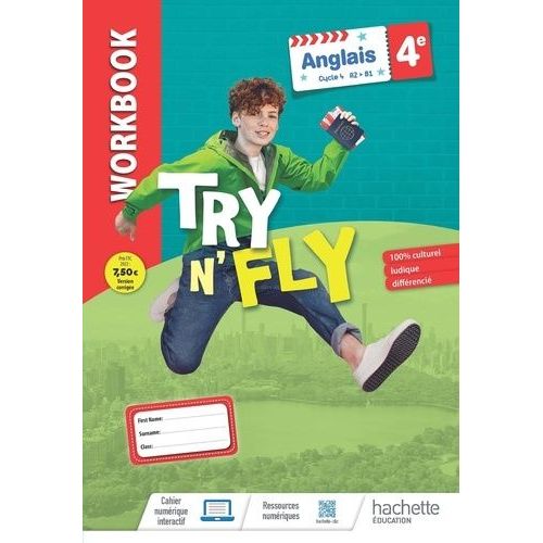 Anglais 4e A2>B1 Try N'fly - Workbook