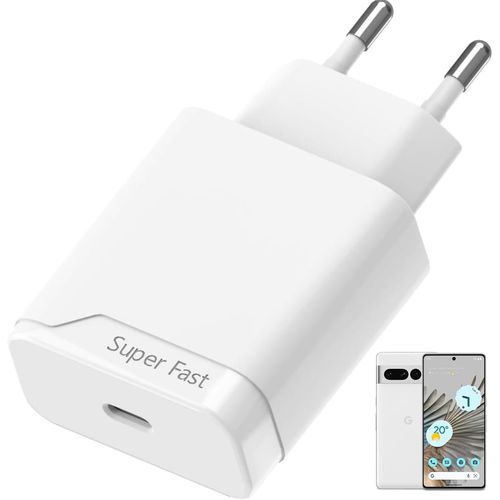 Chargeur Rapide 30w Pour Google Pixel 9 9 Pro 9 Pro Xl Pixel 8 8 Pro 8a Pixel 7 7 Pro 7a 6 6 Pro 6a Pixel 9 Pro Fold Pixel Tablet Adaptateur Prise Pour Iphone 15 16 Type C Secteur Mural Alimentation