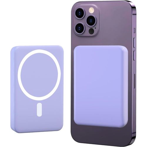 Batterie Externe Magnétique 5000mah Chargeur Portable Magnétique Sans Fil Charge Rapide Pd 22.5 W Mag-Safe Power Bank Chargeur Portable Compatible Avec Mag-Safe Pour Iphone 15/14/13/12