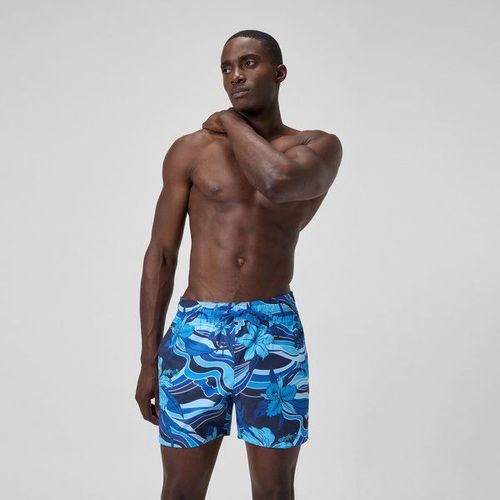 Short De Bain Redondo Edge Imprimé 40 Cm, Hommes, Bleu Marine/Bleu