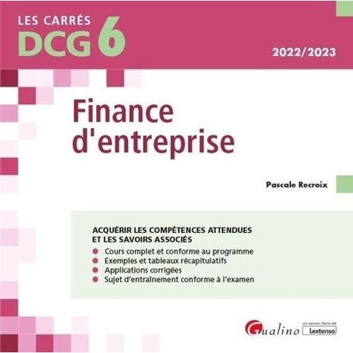 Finance D'entreprise Dcg 6