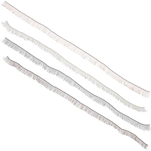 4 Pièces Cils De Poupée Faux Cils Pour Poupée Cils De Maquillage De Poupée Artificielle Accessoires De Poupée Bébé Cil Décoratif Pour Poupée Kit De Fabrication De Poupée Nylon,0.8mm