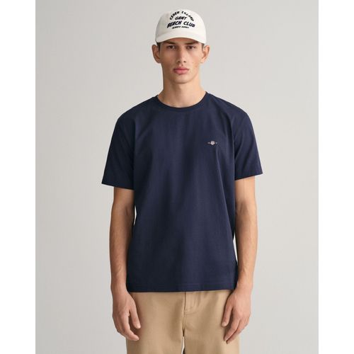 Gant T-Shirt Shield Logo Marine Bleu Bleu Foncé Taille S
