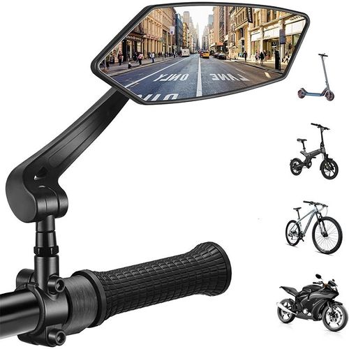 1 Rétroviseur Vélo - Retroviseur Pour Vtt, Velo Et Scooter Moto Trottinette Électrique - Guidon 20 À 24 Mm - Droite