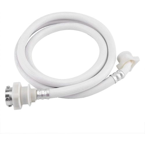 Tuyaux de machine à laver en Pvc Premium - Tuyau pour connecteur de tube d¿entrée d¿eau de machine à laver, blanc Universel de longue longueur (2 mètres)