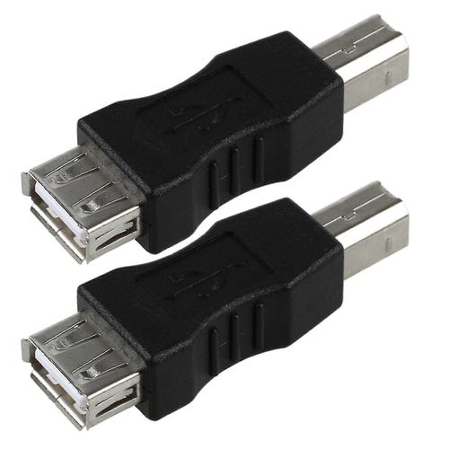 2x Adaptateur USB Type A Femelle vers USB Type B Mâle