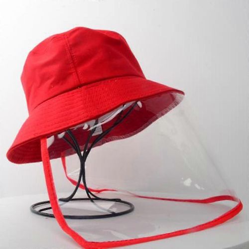 Bucket Hat Protection Solaire Coupe-Vent Pêche En Plein Air Boonie Hat Rouge