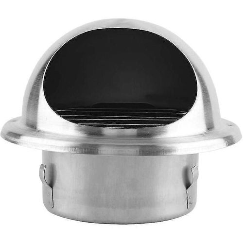 Grille de ventilation, grille de ventilation ronde en acier inoxydable pour conduit d¿aération de conduit d¿extraction avec filet anti-insectes