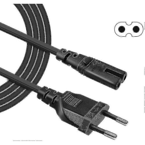 Câble d¿alimentation C7 2 broches Ps5 Ps4 Ps3, cordon d¿alimentation secteur bipolaire de 1,5 m pour Hp Canon