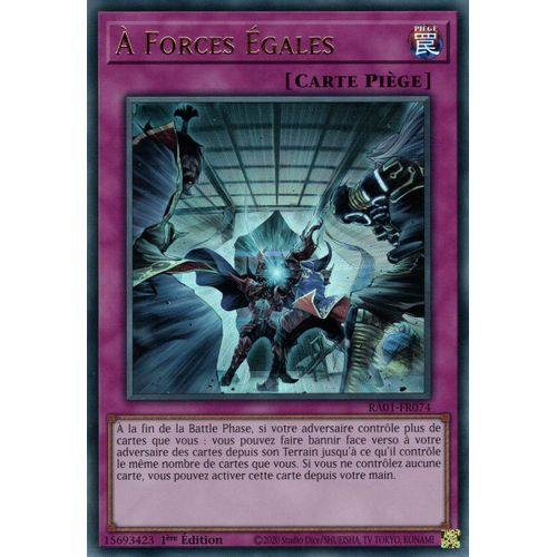 Yu Gi Oh Ra01 Fr074 À Forces Égalesultra Rare