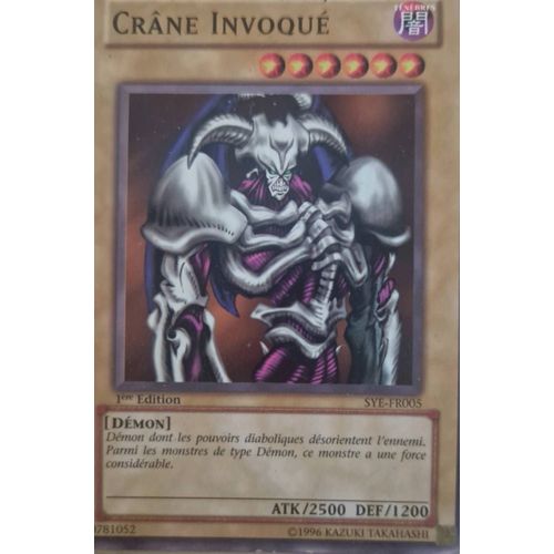 Crabe Invoqué Sye-Fr005 Yu Gi Oh