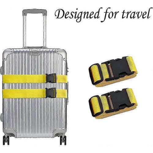 2 Pcs Bagage Strap Bagage Bag Packing Strap Long Baggage Straps Bagage Strap pour Valise