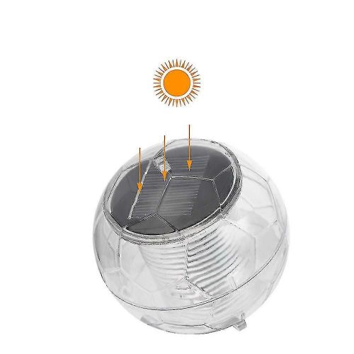 Solaire flottant mené veilleuse imperméable à l¿eau piscine à balles jardin décoration de la maison style de football avec trou d¿enfilage
