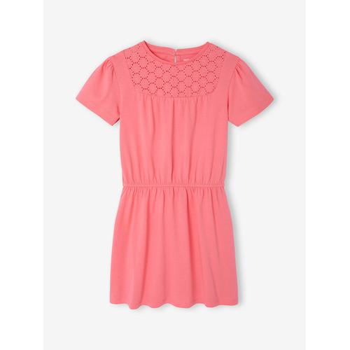 Robe Détail En Macramé Fille Rose