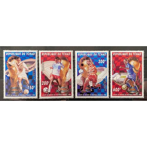 Lot De 4 Timbres Neufs** Tchad 1996 Y&t N°657 À 660