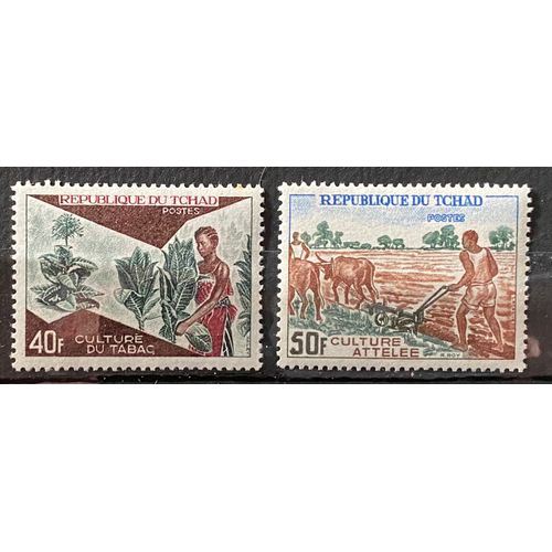 Lot De 2 Timbres Neufs** Tchad 1972 Y&t N° 269 / 270