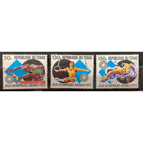 Lot De 3 Timbres Neufs** Tchad 1972 Y&t N° 255 À 257