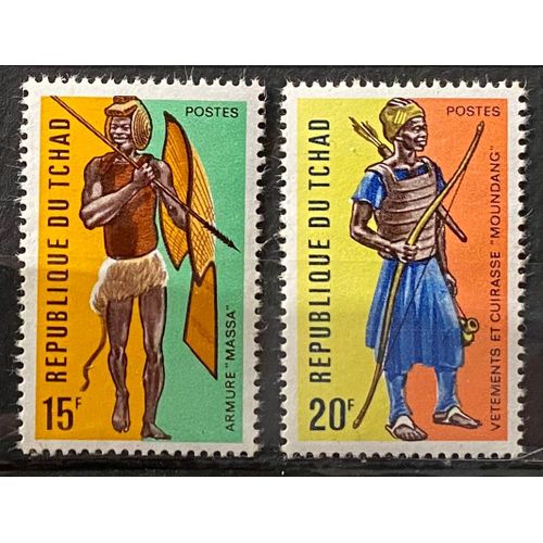Lot De 2 Timbres Neufs** Tchad 1972 Y&t N° 271 / 272
