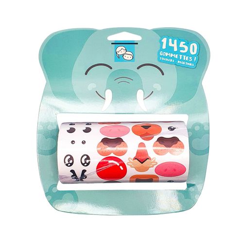 Gommettes En Rouleau Bouches Et Yeux 5 M 1 450 Pièces