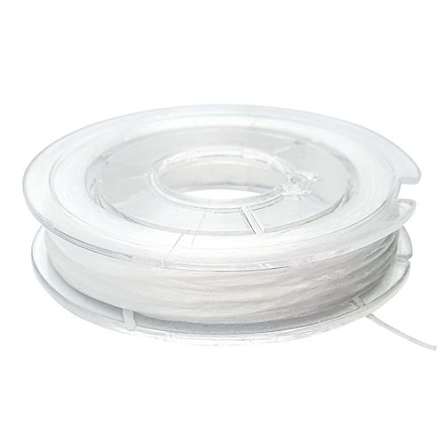 Fil Élastique Transparent Rond 0,8 Mm 15 M