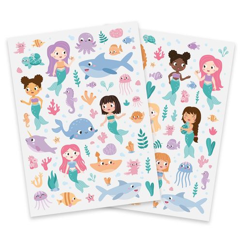 Gommettes Sirènes 0,4 À 7 Cm 178 Pièces