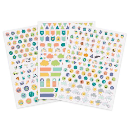 Gommettes Organisation Pour Agenda 0,6 À 1,7 Cm 363 Pièces