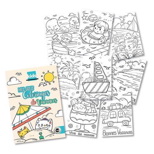Carnet De Coloriages Vacances 24 Pages