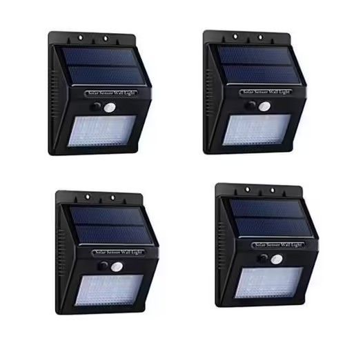 4 Pcs 20 Led Lampe Solaire Extérieure Detecteur Mouvement Eclairage Solaires D'extérieur-Lanterne De Jardin