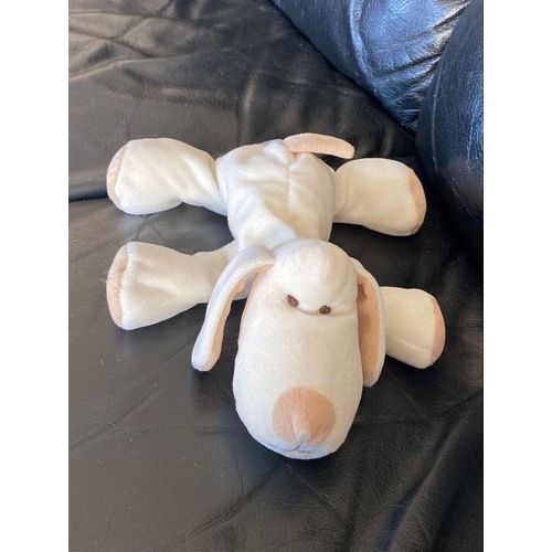 Doudou Peluche Chien Allongé Tiamo Collection Billes 22cm