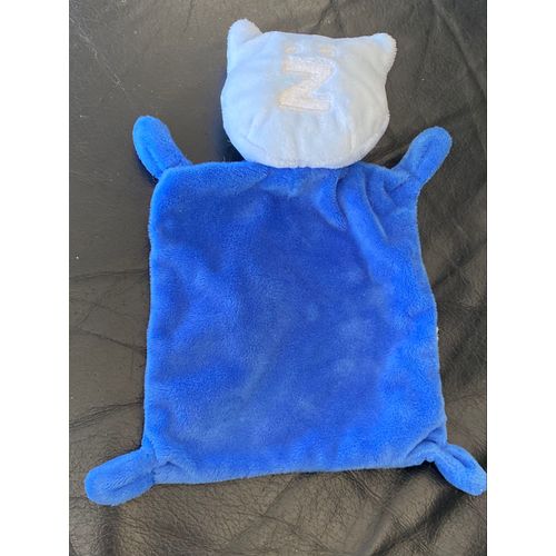 Doudou Chat  Bleu Z Grain De Blé 22cm