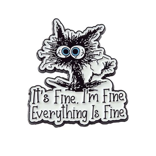 Pin's Chat Stressé