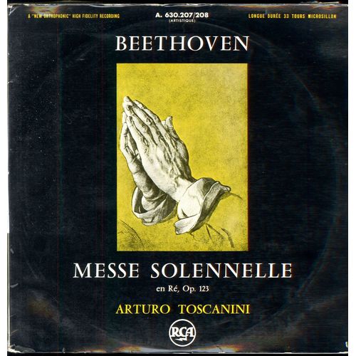 Disque Vinyl ( 2 ) Beethoven Messe Solennelle En Ré, Op.123, Arturo Toscanini