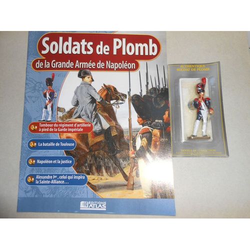 Napoléon Soldat Plomb Atlas Starlux N° 50 + Revue Tambour Artillerie Garde Impériale