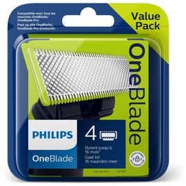 Philips Oneblade Qp240/50 Lames De Rechange 4 Pièces 