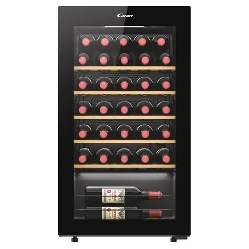 Cave à vin Candy DiVino CWC034 - WiFi - largeur : 47.5 cm - profondeur : 45.6 cm - hauteur : 85 cm - 90 litres - classe G - noir