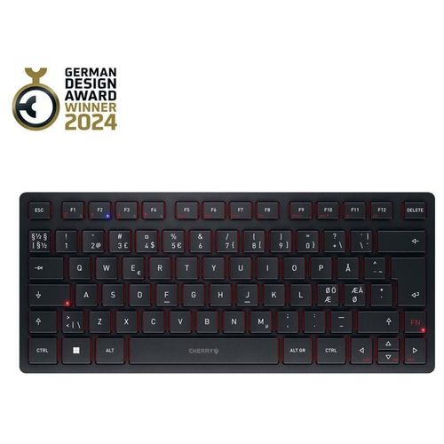 CHERRY KW 9200 MINI - Clavier - sans fil - 2.4 GHz, Bluetooth 5.0 - QWERTY - Pan Nordic - commutateur : CHERRY SX - noir