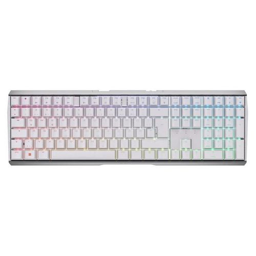 CHERRY 3.0S - Clavier - backlit - sans fil - 2.4 GHz, Bluetooth 5.2 - QWERTZ - Allemand - commutateur : CHERRY MX Brown - blanc