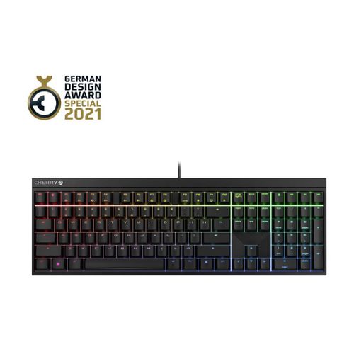 CHERRY MX 2.0S - Clavier - backlit - USB - QWERTY - Europe - commutateur : CHERRY MX Red - noir