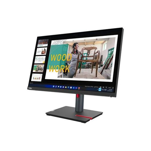 Lenovo P24q-30 - Écran LED - 23.8" - 2560 x 1440 QHD @ 60 Hz - IPS - 300 cd/m² - 1000:1 - 4 ms - HDMI, DisplayPort - noir corbeau - pour ThinkCentre neo 70t 11YU; ThinkPad P15 Gen 2 20YQ